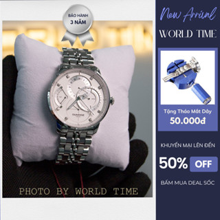 Đồng hồ nam Sunrise 1146SA full box, kính sapphire chống xước, chống nước, dây thép không gỉ, thẻ bảo hành 3 năm.