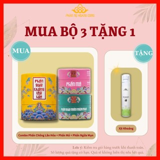Combo phấn má + phấn ngừa mụn + phấn chống lão hoá phấn nụ hoàng cung