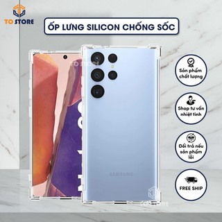 Ốp lưng samsung s22,s22 plus,s22 ultra,s23,s23,s23 plus,s23 ultra,s24,s24 plus,s24 ultra silicon dẻo trong chống sốc