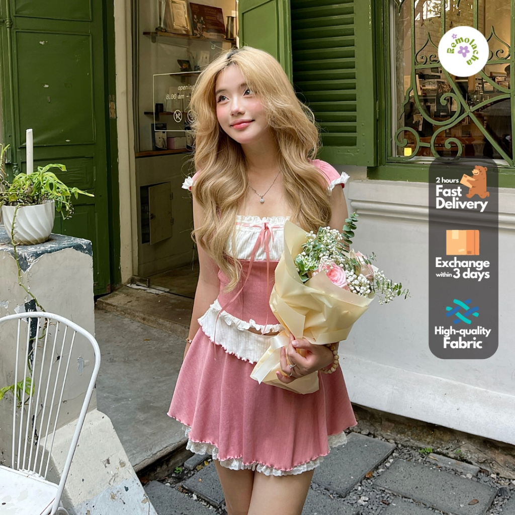 REMOLACHA | Aymer Set - Set đồ hồng dễ thương