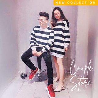 Đồ đôi nam nữ dễ thương - CÓ HÌNH CHỤP THẬT -  set đồ cặp nam nữ sweater, đồ đôi với người yêu couple
