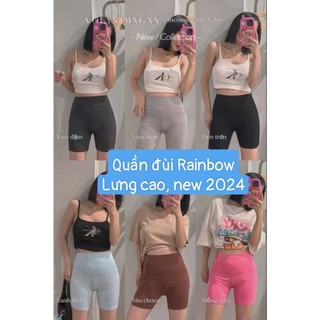 (SALE)Quần legging chuẩn RAINBOW thái lan (tag mạc như hình) MÀU ĐEN