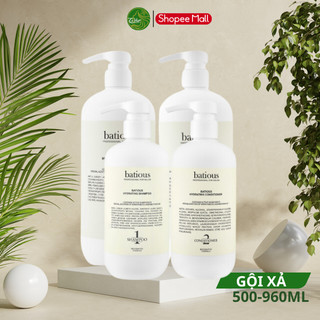 Dầu gội xả dưỡng ẩm Batious Hydrating trắng 500/960ML
