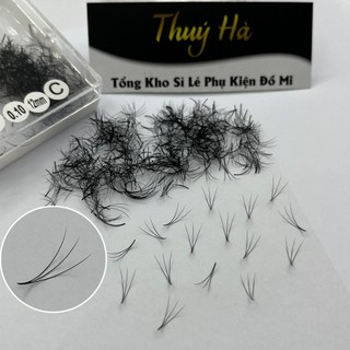 Mi fan sẵn 3D Độ Dày 0.07-0.10 (500-1000fan/box)_Cong C-CC-D _dụng cụ nối mi_mi fan volume_Thúy Hà