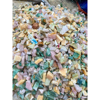 20kg đá thạch anh thô ngũ sắc