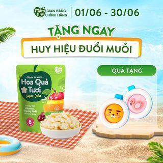 Bánh ăn dặm vị hoa quả tươi Mămmy tan trong miệng, từ trái cây thật giàu vitamin, khoáng chất hỗ trợ đề kháng 25 gram