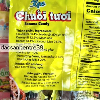 Kẹo chuối tươi Bến Tre ( bịch 400g )