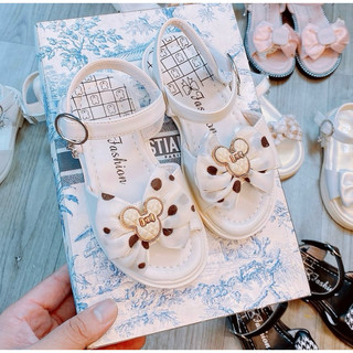 Giày sandal bé gái Mickey thời trang êm chân cho bé gái 6-12 tuổi 