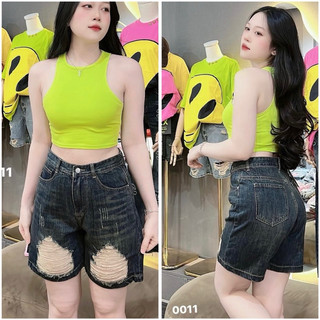 Quần jean ngố lưng cao bigsize