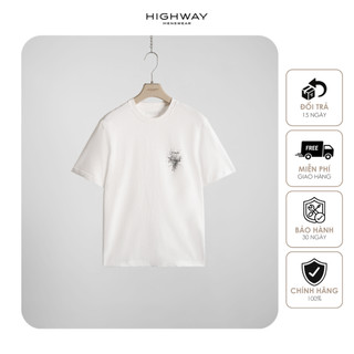 Áo phông nam sợi vải cotton thoáng khí highway menswear grown through life