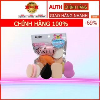 Combo 6 bông phấn trang điểm makeup [bông phấn keli]