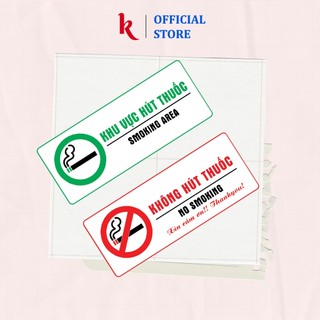 Tem cảnh báo cấm hút thuốc cho văn phòng, Công Ty, Nơi Công Cộng Sticker Biển Báo Không Hút Thuốc Decal chống nước