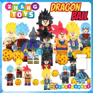 Đồ chơi Xếp hình 7 viên ngọc rồng Dragon Ball Trunks Broly Gotenks Goku Evil Buu - Xeno Bardock Minifigures Kopf KF6042