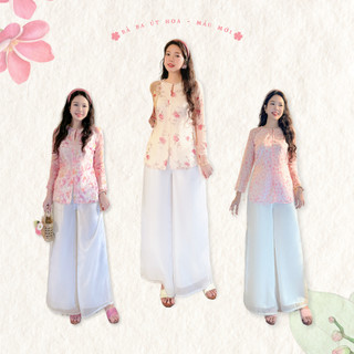 Sumire Store Áo bà ba Cách tân Út Hoa - 05 màu mới
