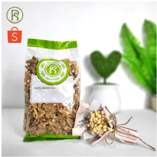 [Combo] 2 túi 500g Nhân Hạt Óc Chó Vàng Bể 3/4 Real Food Làm Snack & Sinh Tố Tốt Cho Não & Tim