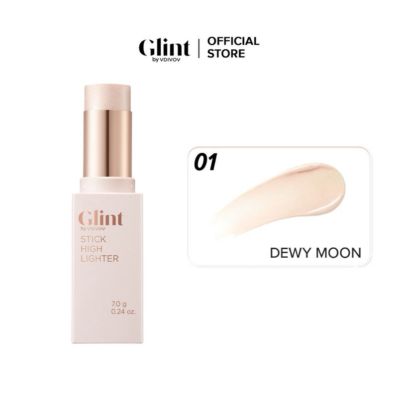 Nhũ bắt sáng highlight Glint Dewy moon dạng thỏi 7g chứa bột ngọc trai, tiện lợi, dưỡng ẩm da
