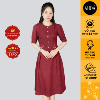 Bộ Xốp Nhật AHOA Cúc Ngọc Cổ Đính Cườm Bằng Tay Mặc Đi Làm, Đi Chơi, Đi Tiệc BXN