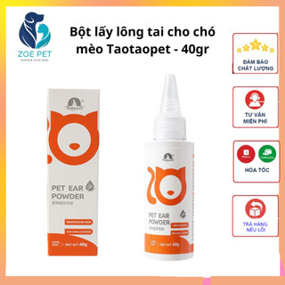 Bột nhổ lông tai, vệ sinh tai Taotaopet dành cho thú cưng 40g - Zoepet