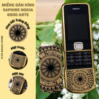 Miếng dán da điện thoại nokia 8800 arte bằng kính mẫu trống đồng đông sơn