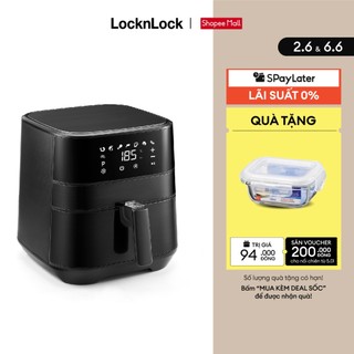 Nồi chiên không dầu Lock&Lock Deluxe Air Fryer 5.5L - màu đen EJF284BLK