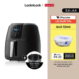 Nồi Chiên Không Dầu Lock&Lock Super Jumbo Air Fryer 7.2L Màu đen EJF296BLK