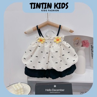  Bộ 2 dây đũi bồng đính hoa cho bé gái 7-14kg