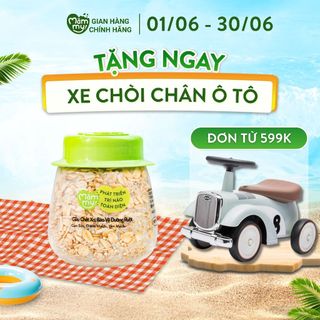 Hạt mix Mămmy cho bé ăn dặm giàu chất xơ, bảo vệ đường ruột trên 6 tháng gạo sữa, diêm mạch và yến mạch, hũ 120g