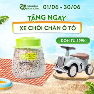 Hạt mix Mămmy cho bé ăn dặm tăng đề kháng trên 6 tháng gạo sữa, quinoa và hạt chia, hũ 130g