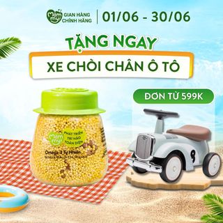 Hạt mix Mămmy bổ sung omega-3 tự nhiên cho bé ăn dặm trên 6 tháng, kê nếp và nhân hạt óc chó vàng chile, hũ 135g