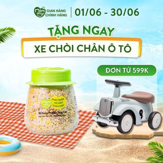 Hạt mix Mămmy cho bé ăn dặm protein tăng cân trên 6 tháng gạo sữa, kiều mạch và kê nếp, hũ 135g