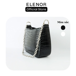  Túi Đeo Vai nữ ELENOR, Túi Xách kẹp nách đơn giản da vân sần Phong Cách Hàn Quốc TC53