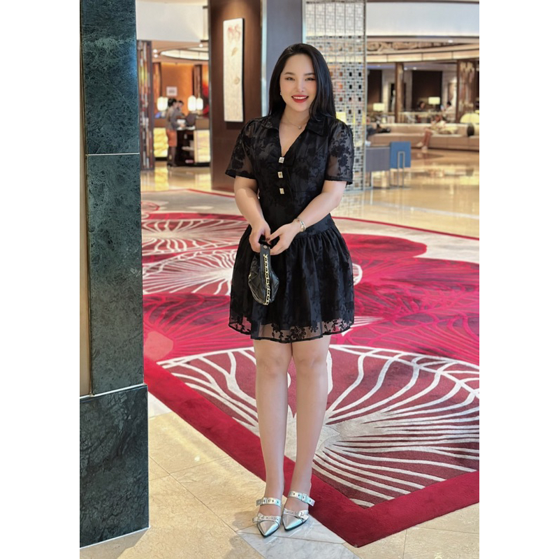 Đầm ren nơ bigsize 55-90kg