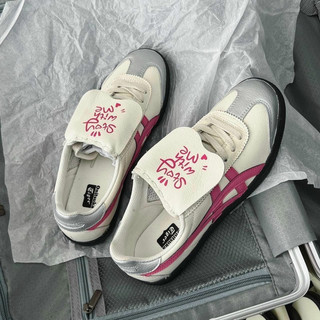 [Linh] Giày thể thao onitsuka tiger hồng nâu cho nữ fullbox giấy gói• free hộp bảo vệ