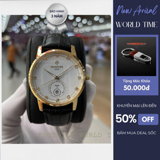 Đồng Hồ Nam Sunrise 1138SA Chính Hãng Full Box, Kính Sapphire Chống Xước, Dây Da Cao Cấp