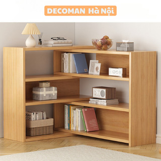 Kệ sách đứng tùy chỉnh kích thước DECOMAN để bàn làm việc, học tập hoặc để sàn đa năng chất liệu gỗ MDF cao cấp - D45