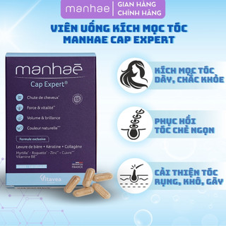 Viên uống kích mọc tóc Manhae Cap Expert chống rụng tóc giúp phục hồi và chăm sóc tóc chắc khỏe 120v