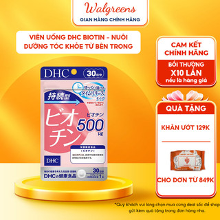 Viên uống DHC Biotin ngăn rụng tóc, hỗ trợ mọc tóc Biotin gói 30 viên (30 Ngày)