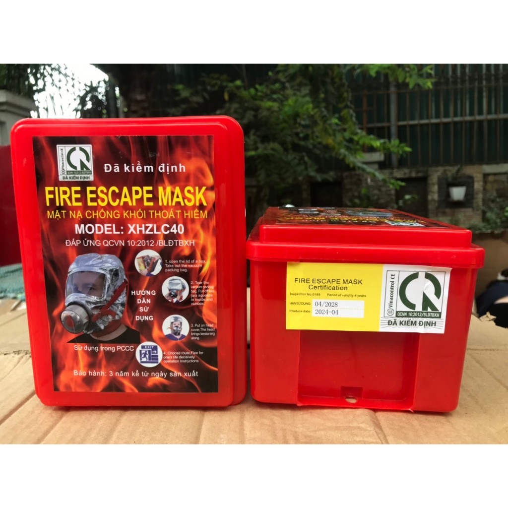 Mặt nạ chống khói thoát hiểm 40 phút XHZLC40 Hàng chính hãng/ THIẾT BỊ PCCC