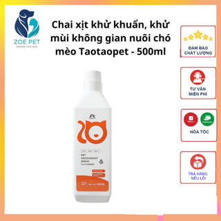 Chai xịt khử khuẩn, khử mùi không gian nuôi chó mèo Taotaopet