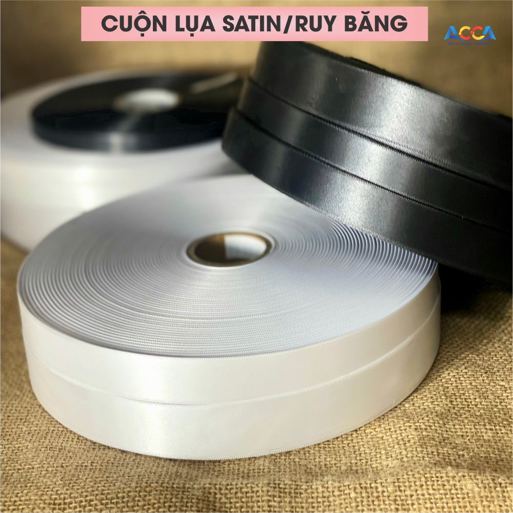 Nhãn vải may mặc,nhãn satin,nhãn mác quần áo nguyên cuộn không in,cuộn mác lụa satin in theo yêu cầu