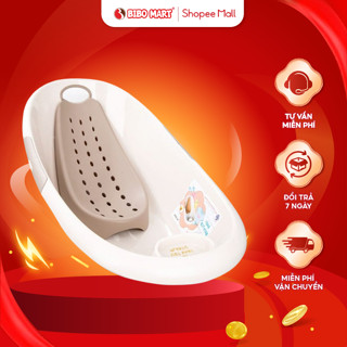Chậu Tắm Đa Năng Cho Bé Chậu Tắm Nhựa PP Việt Nhật An Toàn Kèm Giá Đỡ Lòng Sâu Thân Dài Thoải Mái - Bibomart