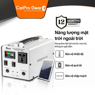 Sạc dự phòng ngoài trời, pin dung lượng 78000mAh, 200W, tấm pin năng lượng mặt trời di động