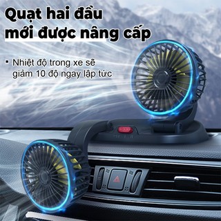 Quạt xoay 360 độ cực lớn Zacro - quạt ô tô - Ô tô xoay thông minh 12V sản phẩm chất lượng cao