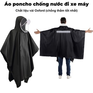 Áo mưa choàng Zacro xe máy/xe đạp nam nữ thông dụng vải oxford một kích thước