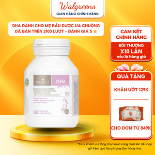 Viên uống DHA Bio island cho bà bầu giúp phát triển thể lực, trí não của thai nhi 60 viên của Úc