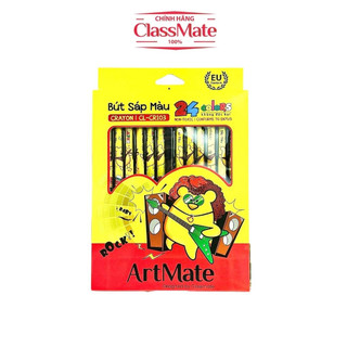 Bút Sáp Màu ARTMATE Crayon 12-24 Chiếc, Màu Sáp Bám Giấy Tốt, An Toàn, Để Khay Tiện Dụng Cho Bé Tập Tô CR101/102/103