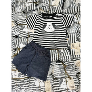 Set bộ áo phông quần jean mùa hè siêu đẹp bé trai bé gái kid.vnxk áo thun cộc tay mix quần jean mềm