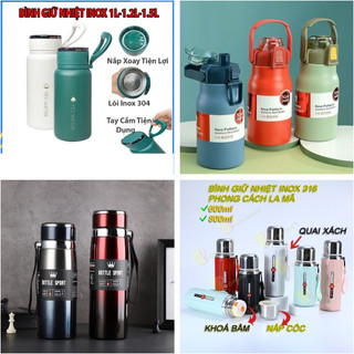 [FREESHIP] BÌNH GIỮ NHIỆT INOX 304 FASHION, INOX BLESS, KIM CƯƠNG, YES-WATER, WELL ZY-013