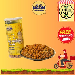 Đậu phộng cháy tỏi, đậu phộng da cá rang tỏi ớt 500g Đồ ăn vặt Măm Măm - Món ngon mỗi ngày
