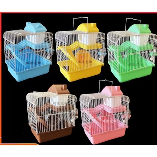 Chuồng hamster đầy đủ phụ kiện 2 tầng giá rẻ